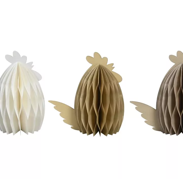 Huhn stehend aus Papier