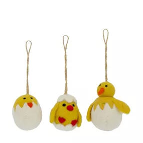 Huhn Wolle in Ei zum Hängen