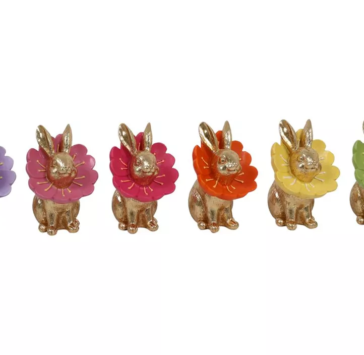 Hase mit Blumenhals