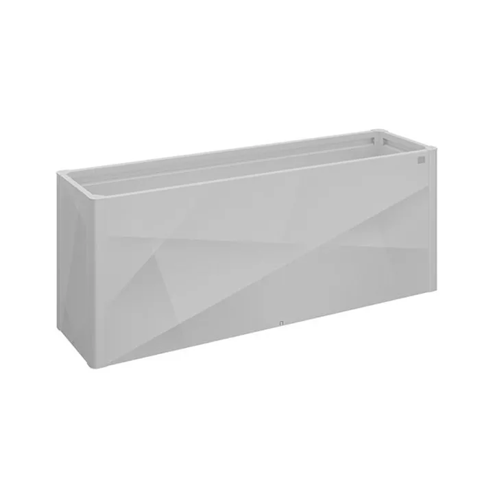 HochBeet 2 x 0,5 X-Design silber