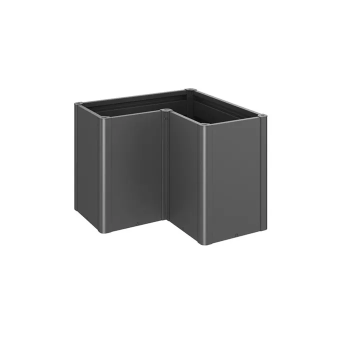 Pflanzbeet Belvedere MAXI L-Form 100 dunkelgrau