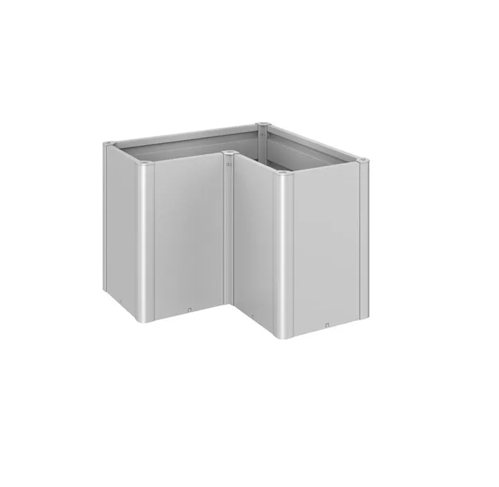 Pflanzbeet Belvedere MAXI L-Form 100 silber