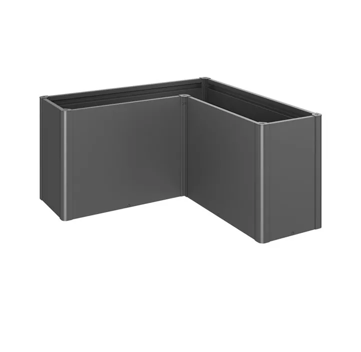 Pflanzbeet Belvedere MAXI L-Form 150 dunkelgrau