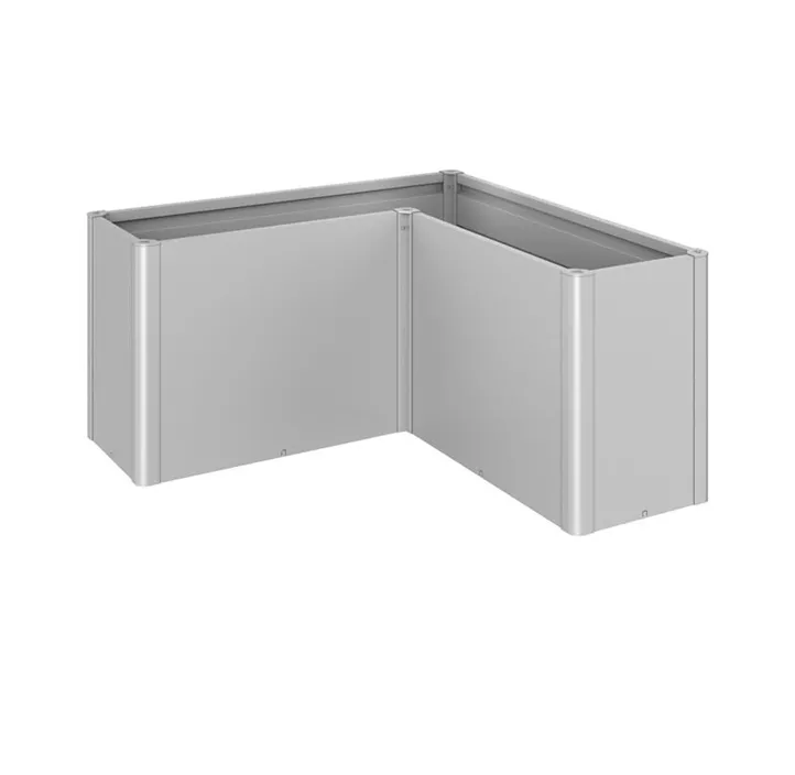 Pflanzbeet Belvedere MAXI L-Form 150 silber