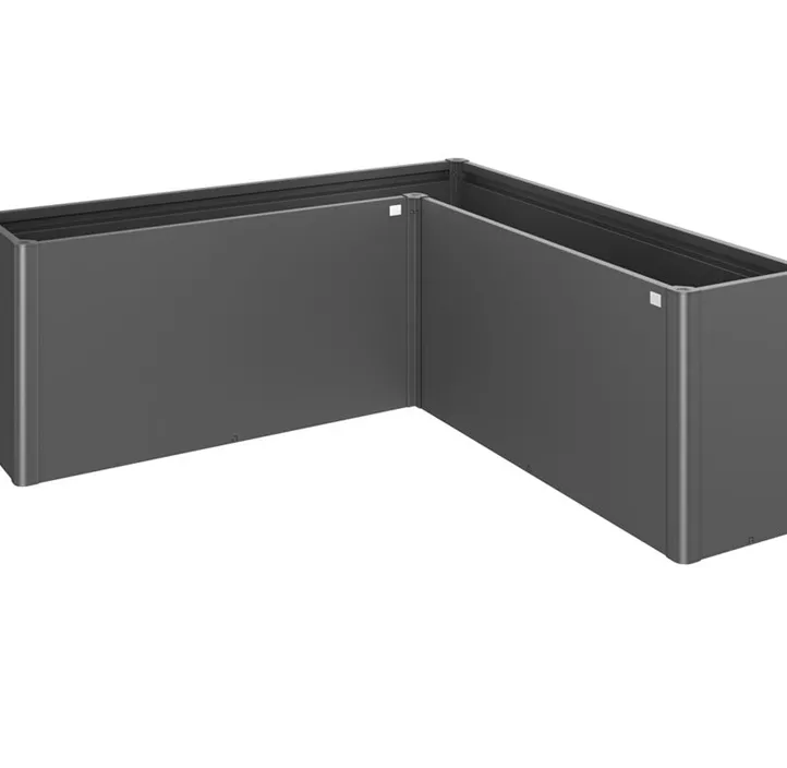 Pflanzbeet Belvedere MAXI L-Form 200 dunkelgrau