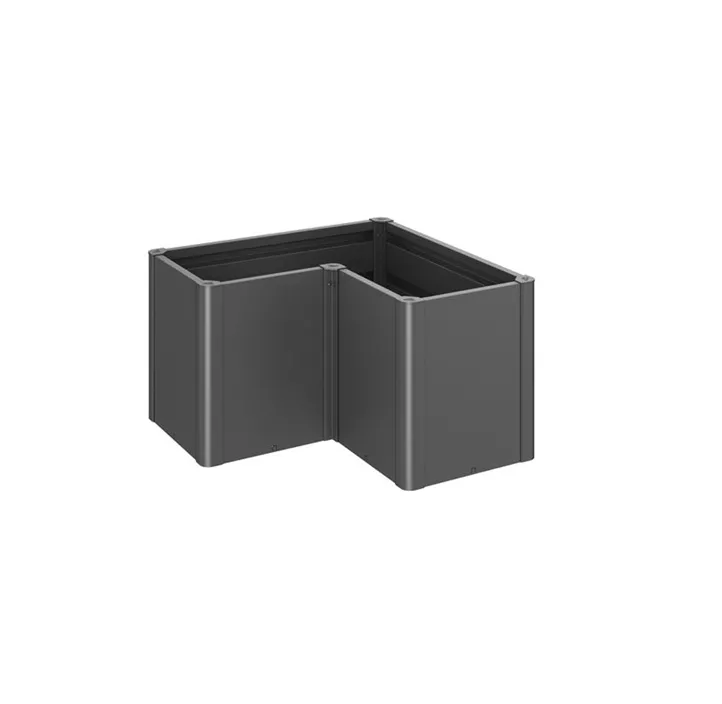 Pflanzbeet Belvedere MIDI L-Form 100 dunkelgrau