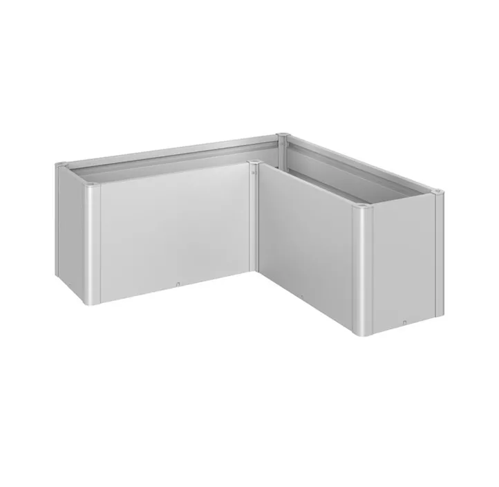 Pflanzbeet Belvedere MIDI L-Form 150 silber
