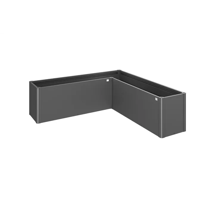 Pflanzbeet Belvedere MIDI L-Form 200 dunkelgrau