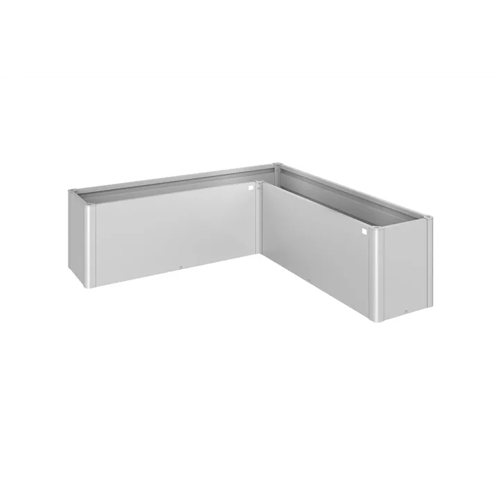 Pflanzbeet Belvedere MIDI L-Form 200 silber