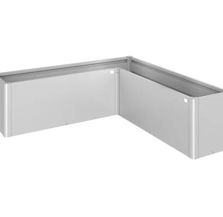 Pflanzbeet Belvedere MIDI L-Form 200 silber
