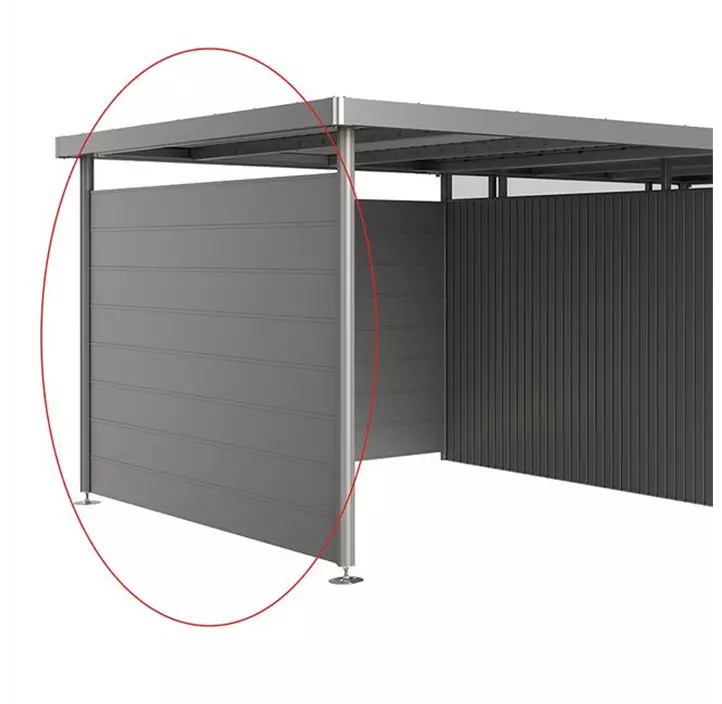 Seitenwand für Seitendach für Gerätehaus HighLine H3, quarzgrau