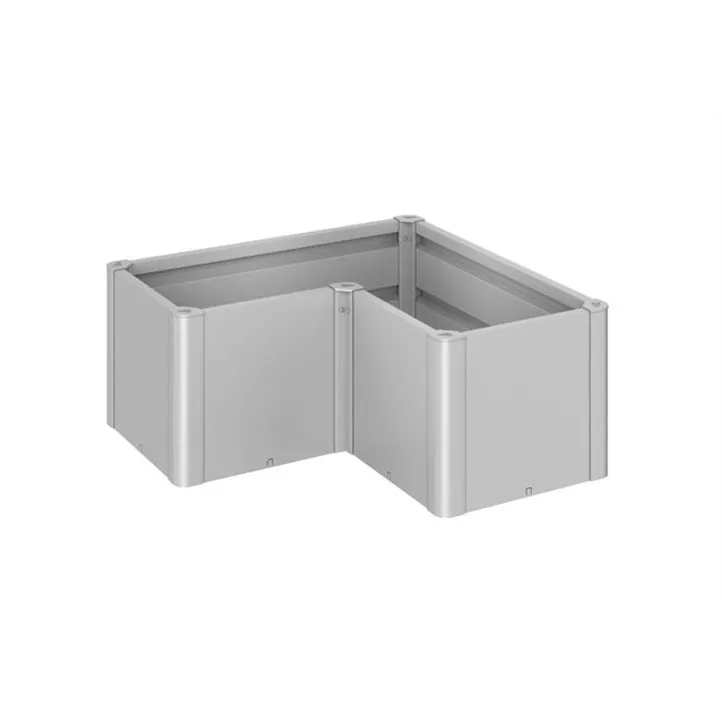 Pflanzbeet Belvedere MINI L-Form 100 silber