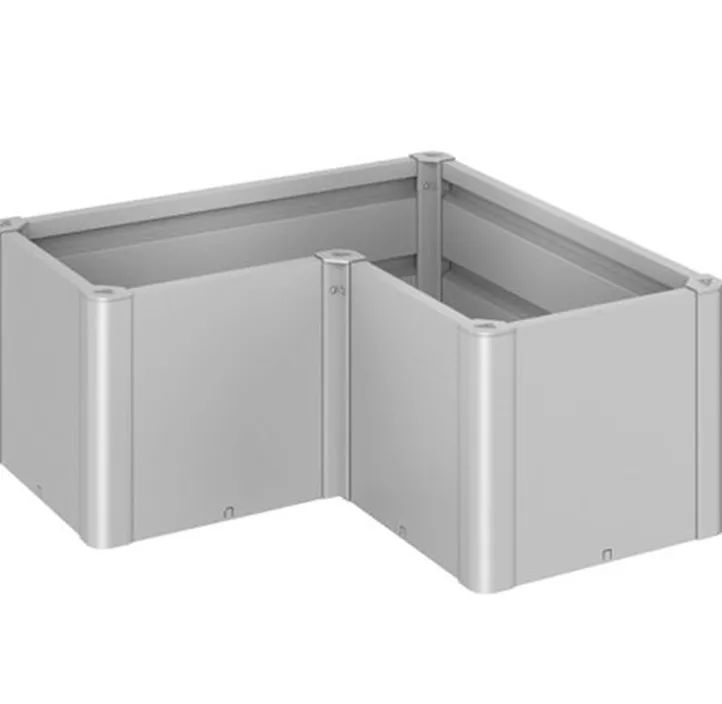 Pflanzbeet Belvedere MINI L-Form 100 silber