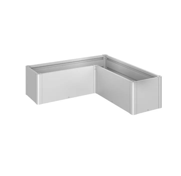 Pflanzbeet Belvedere MINI L-Form 150 silber