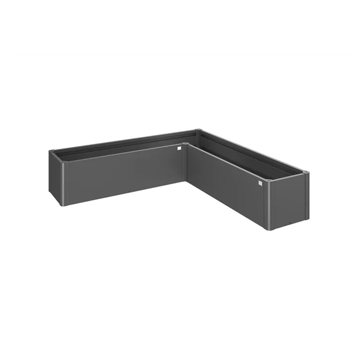Pflanzbeet Belvedere MINI L-Form 200 dunkelgrau
