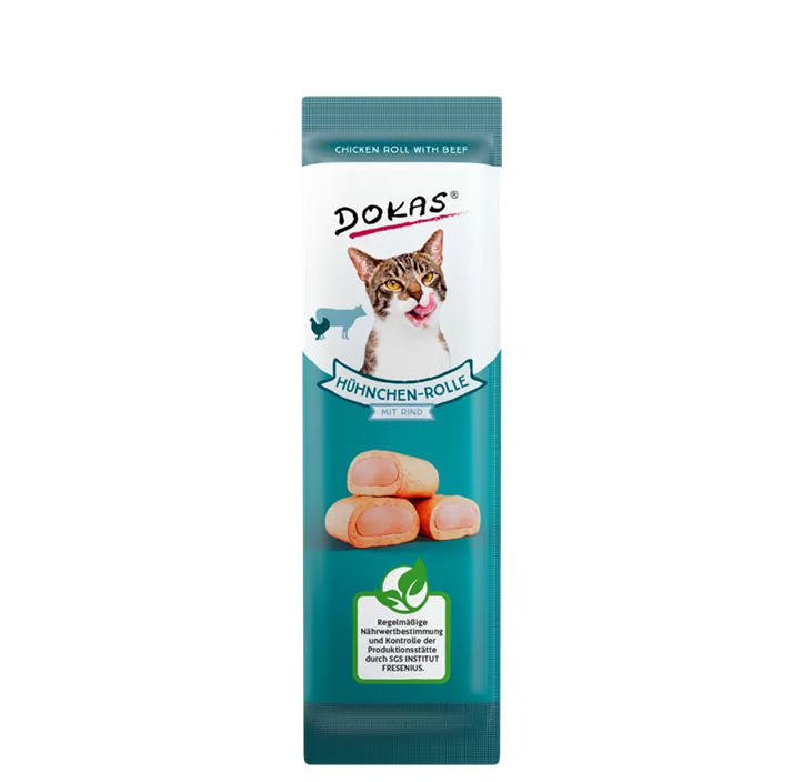 Dokas Katze Hühnchen-Rolle