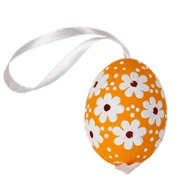 Osterei Blumen perforiert 