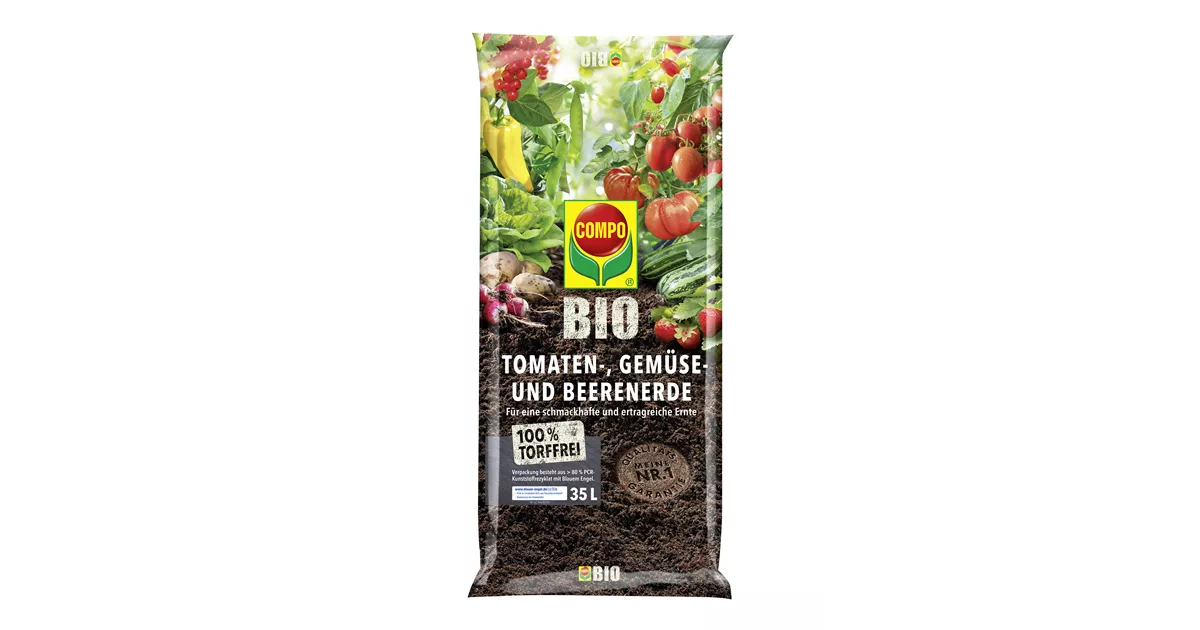 COMPO BIO Tomaten-, Gemse- und Beerenerde torffrei - Bellaflora