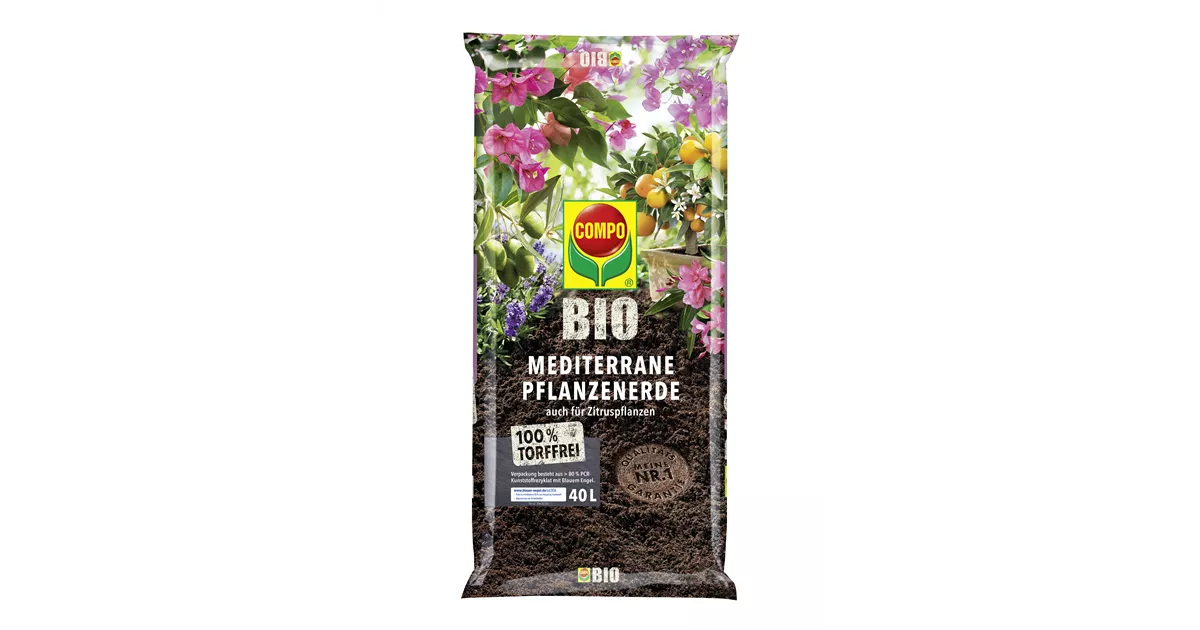 COMPO BIO Mediterrane Erde torffrei, 40 l - Bellaflora