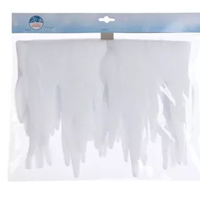Schneekante Eiszapfen