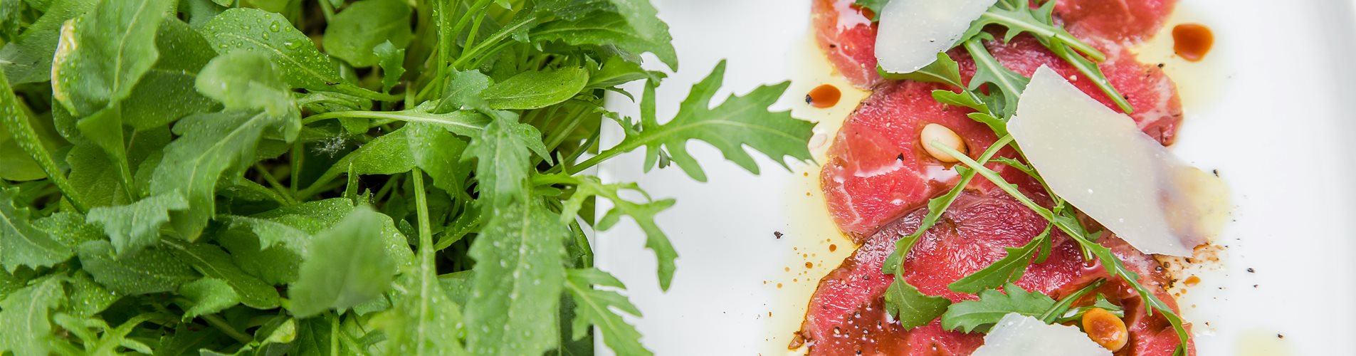 Carpaccio mit Rucola Carpaccio mit Rucola