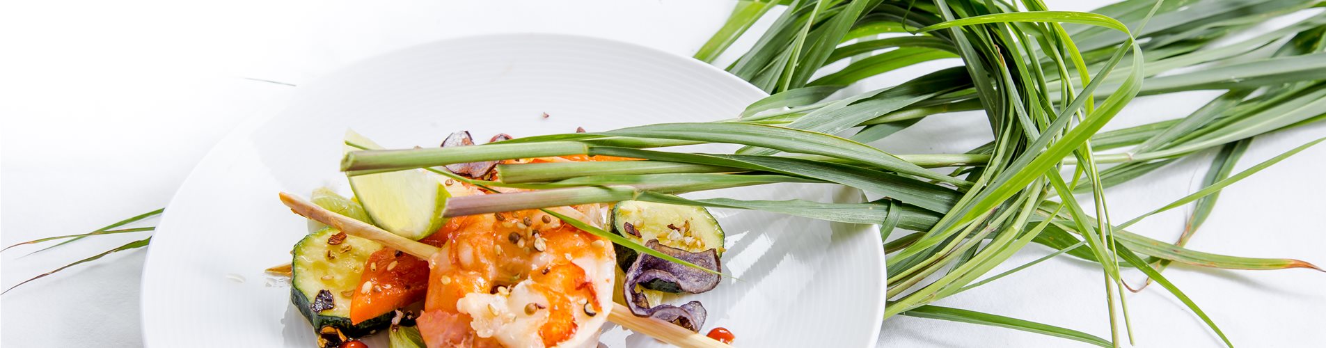 Garnelenspieß mit Zitronengras Garnelenspieß mit Zitronengras