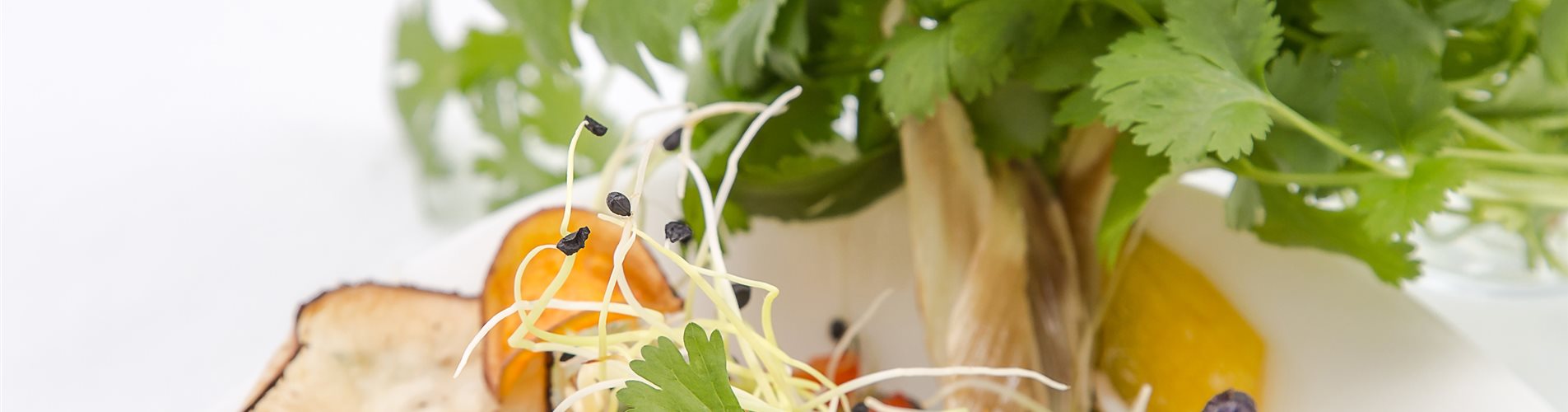 Asiatische Gemüsepfanne mit Koriander