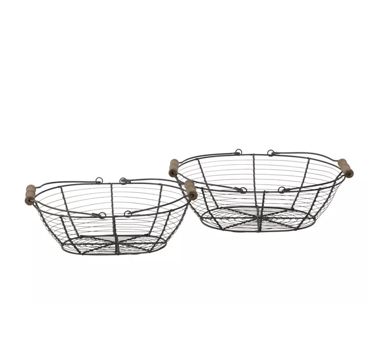 Dekokorb oval mit Henkel