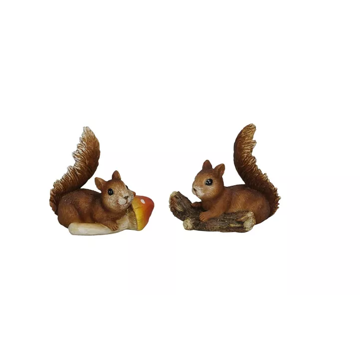 Eichhörnchen auf Pilz oder Ast