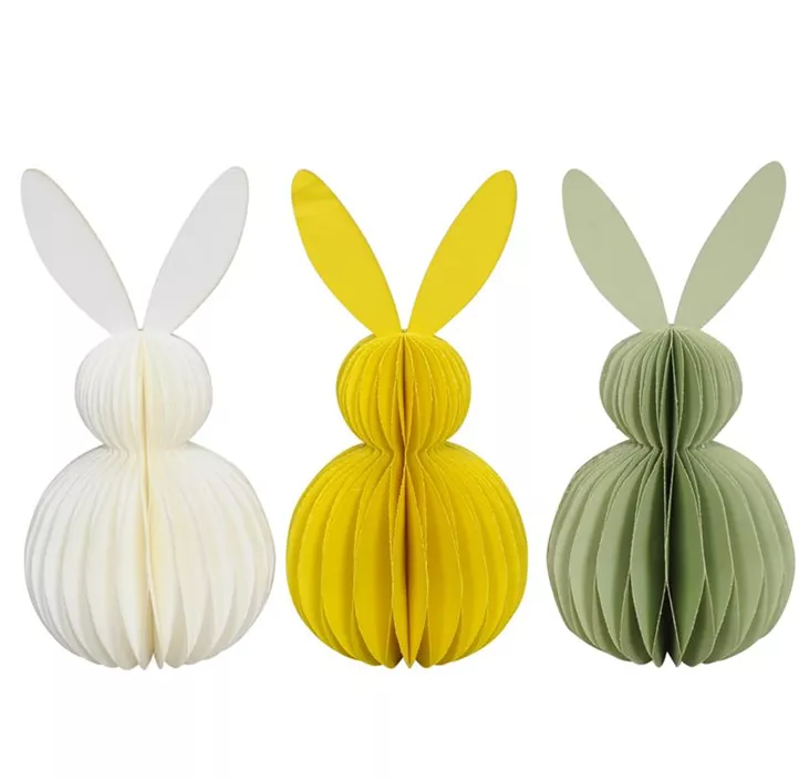 Hase stehend aus Papier