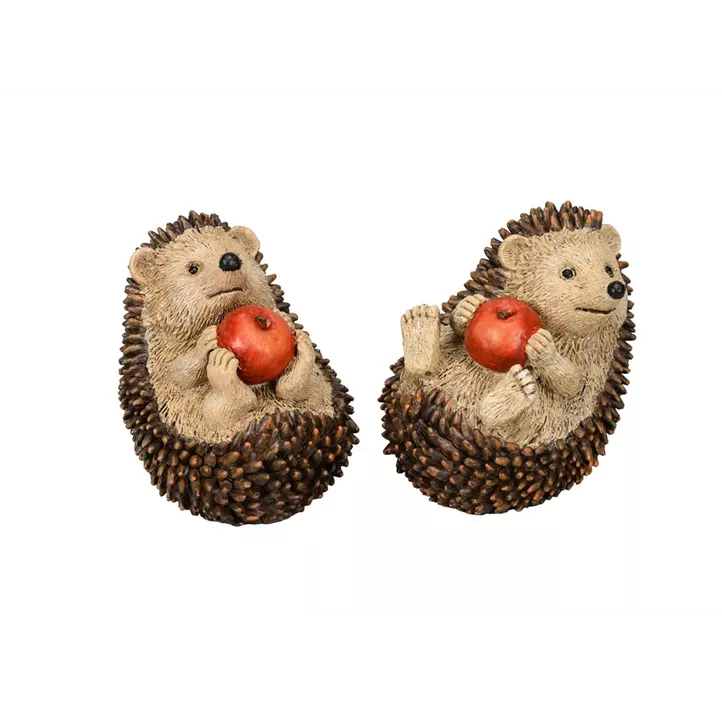 Igel mit Apfel