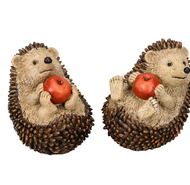 Igel mit Apfel