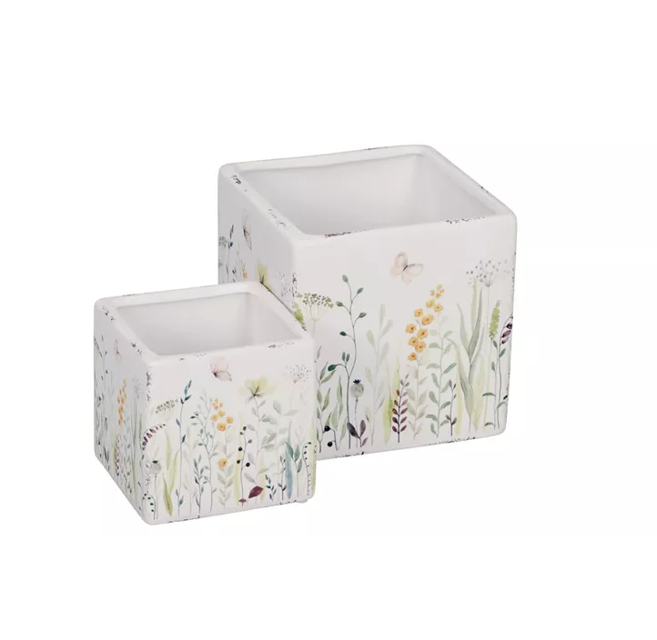 Kübel Wildblumen eckig