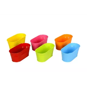 Schale oval bunt