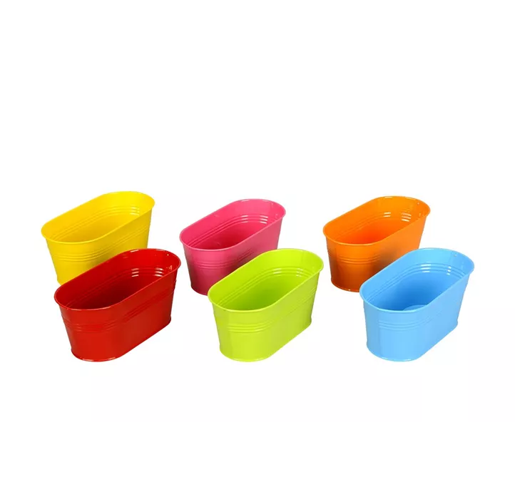 Schale oval bunt