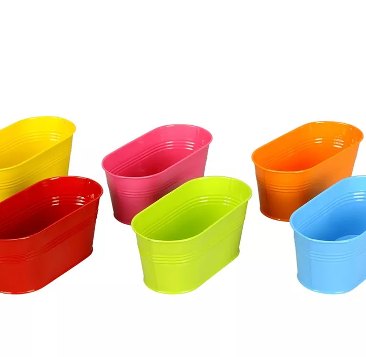 Schale oval bunt