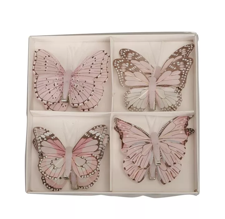 Schmetterling mit Clip 8er