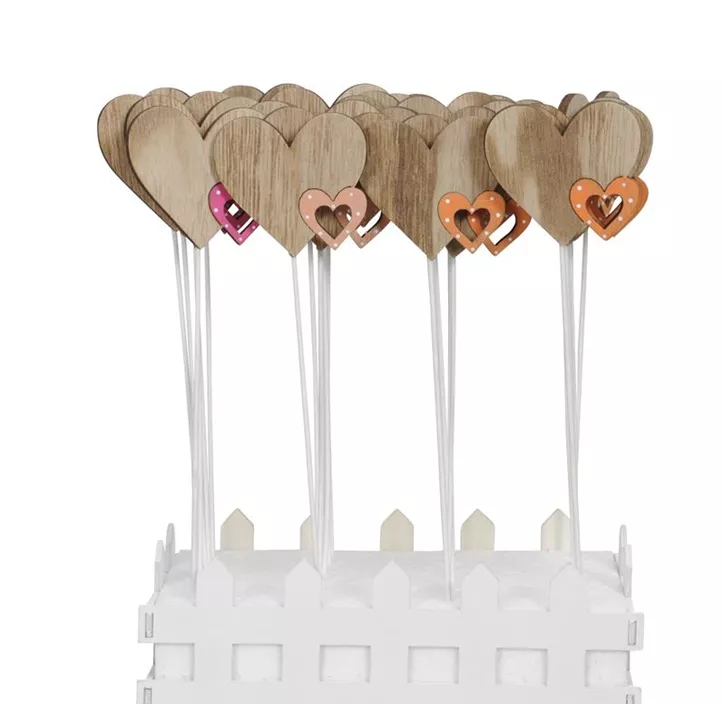 Stecker Herz aus Holz