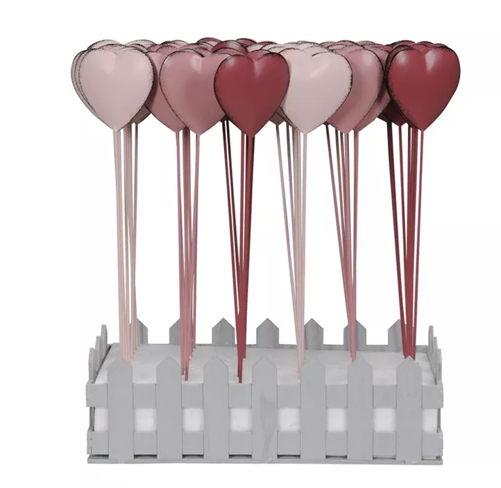 Stecker Herz sortiert rosa