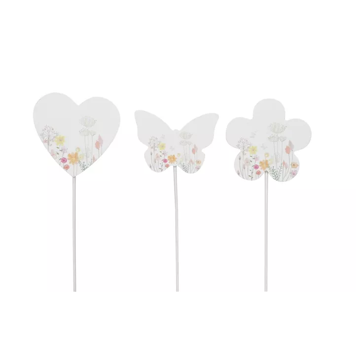 Stecker sortiert mit Blumenmuster