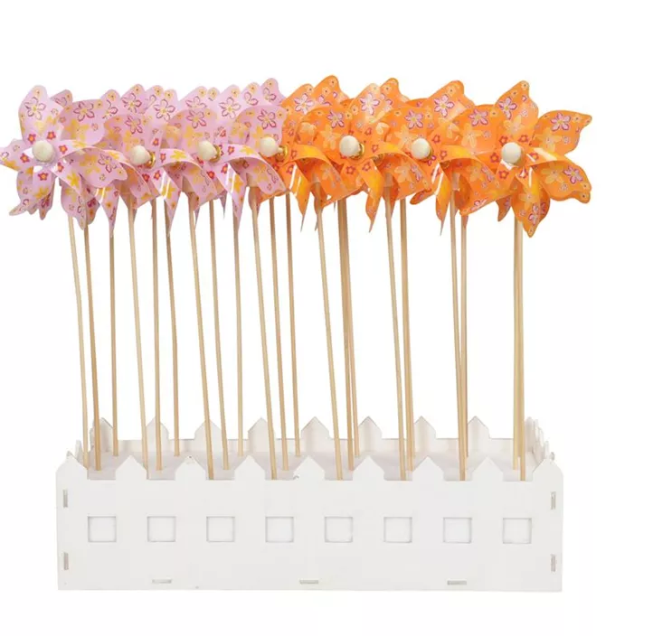 Stecker Windrad - orange, rosa