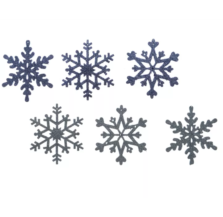 Schneeflocke Sperrholz mit Glitter