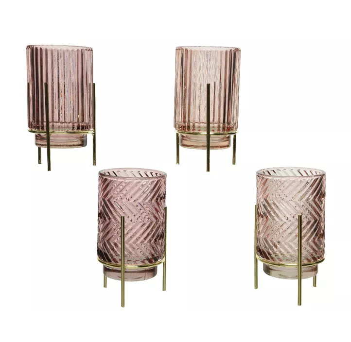 Teelichthalter Glas