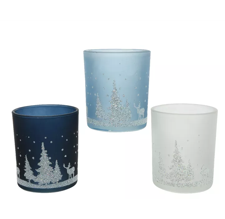 Teelichthalter Weihnachtsmotiv
