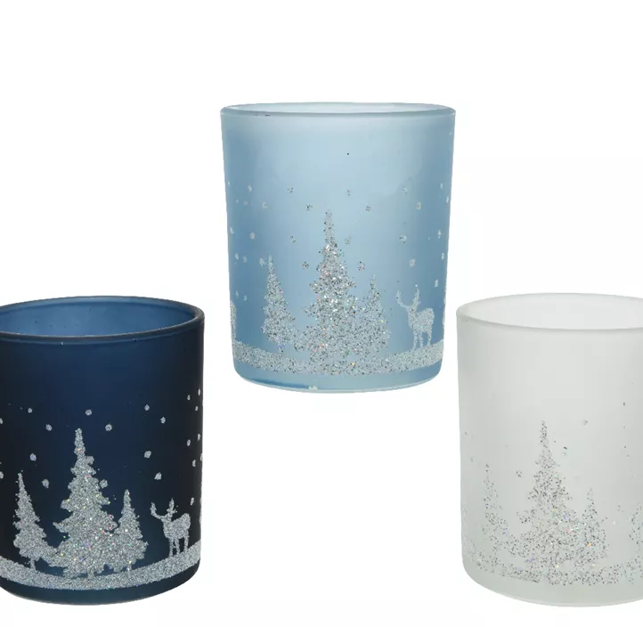 Teelichthalter Weihnachtsmotiv