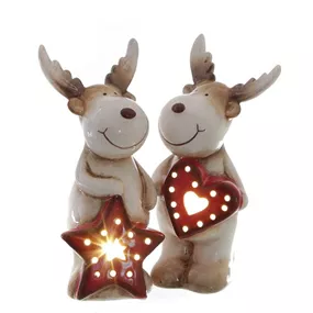 Elch mit LED stehend