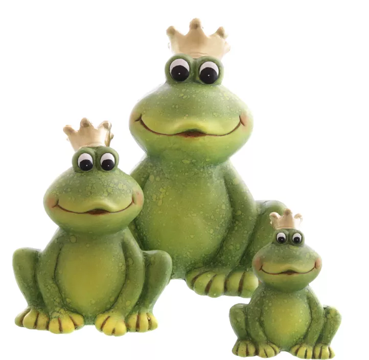 Froschkönig sitzend