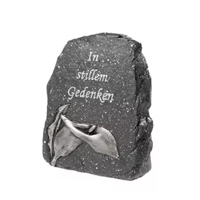 Grabdeko Stein mit Calla