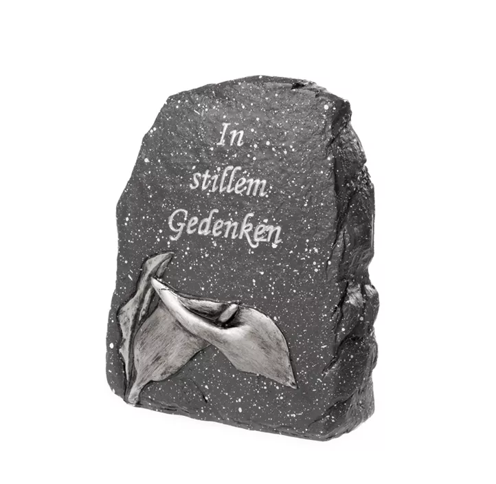 Grabdeko Stein mit Calla
