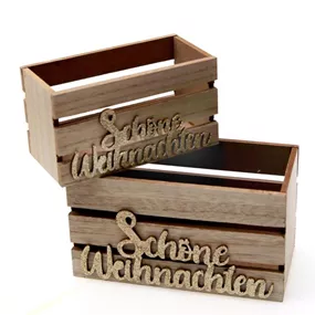 Holzkiste Weihnachten